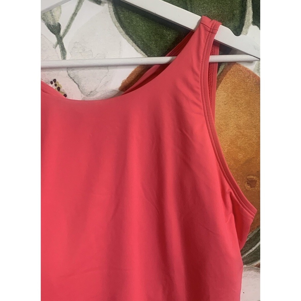 Tommy Bahama Womens Size 16 High Neck Tie Back Coral One Piece Swimsuit NWT - Picture 3 of 8